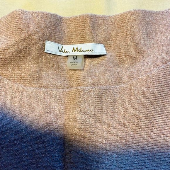 Vince Milano Jersey Ladies M Pink with sparkle pattern down sleeves - Picture 3 of 9